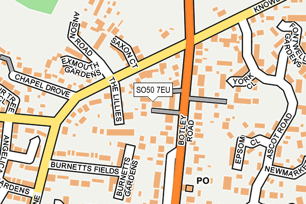 SO50 7EU map - OS OpenMap – Local (Ordnance Survey)