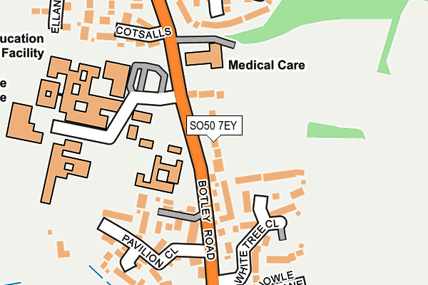 SO50 7EY map - OS OpenMap – Local (Ordnance Survey)
