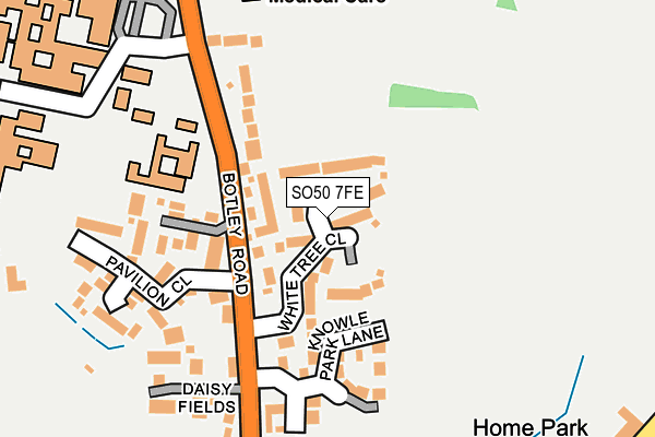 SO50 7FE map - OS OpenMap – Local (Ordnance Survey)