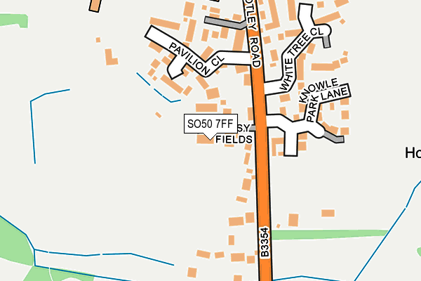 SO50 7FF map - OS OpenMap – Local (Ordnance Survey)