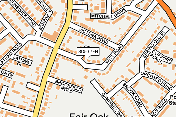 SO50 7FN map - OS OpenMap – Local (Ordnance Survey)