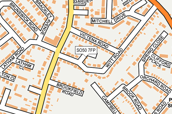 SO50 7FP map - OS OpenMap – Local (Ordnance Survey)