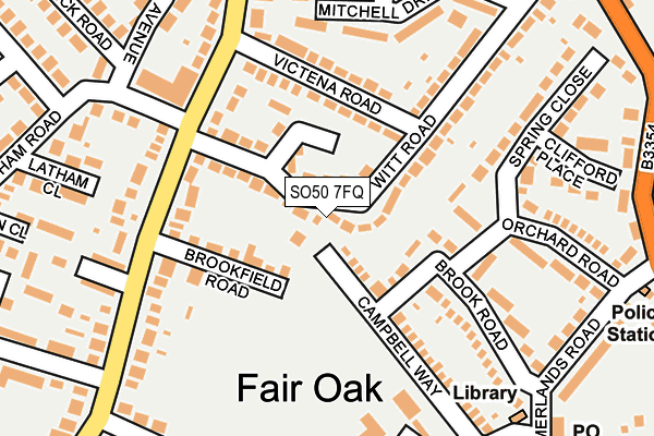 SO50 7FQ map - OS OpenMap – Local (Ordnance Survey)
