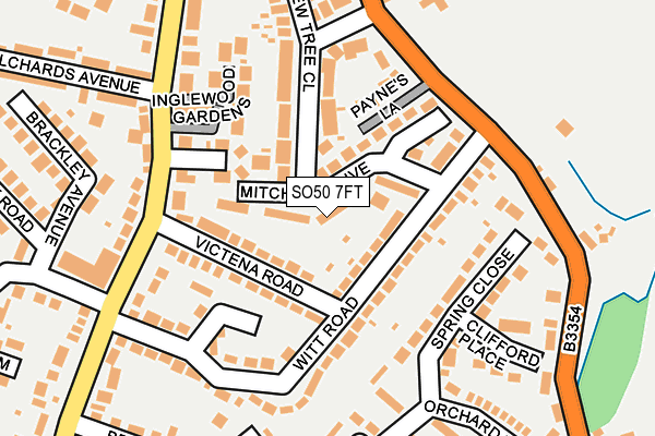 SO50 7FT map - OS OpenMap – Local (Ordnance Survey)