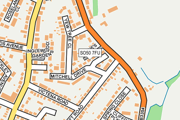 SO50 7FU map - OS OpenMap – Local (Ordnance Survey)