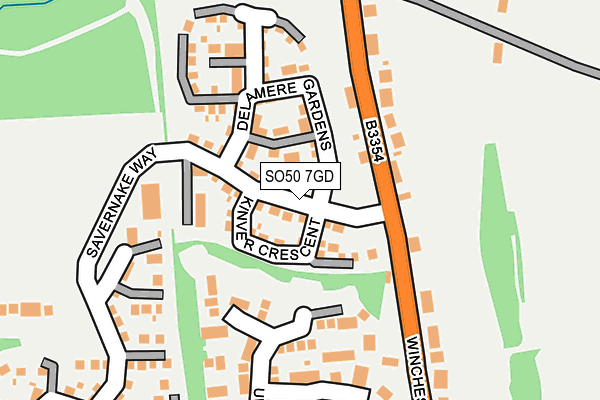 SO50 7GD map - OS OpenMap – Local (Ordnance Survey)