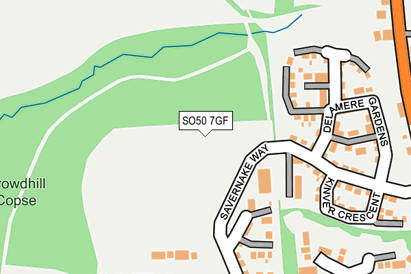 SO50 7GF map - OS OpenMap – Local (Ordnance Survey)