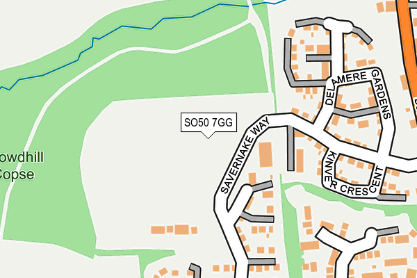 SO50 7GG map - OS OpenMap – Local (Ordnance Survey)
