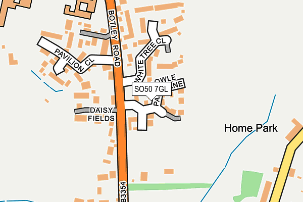 SO50 7GL map - OS OpenMap – Local (Ordnance Survey)