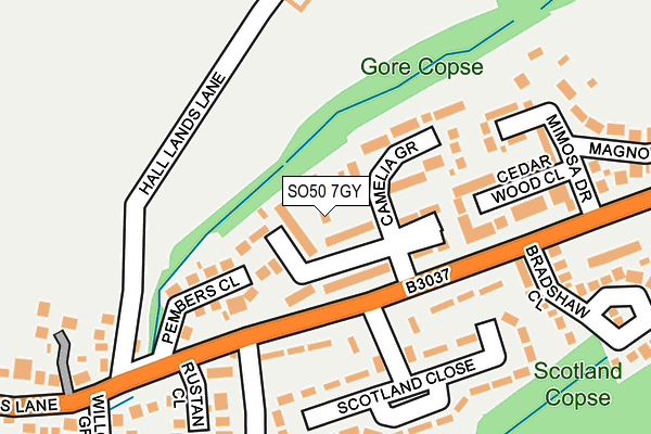 SO50 7GY map - OS OpenMap – Local (Ordnance Survey)