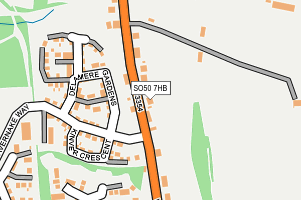 SO50 7HB map - OS OpenMap – Local (Ordnance Survey)