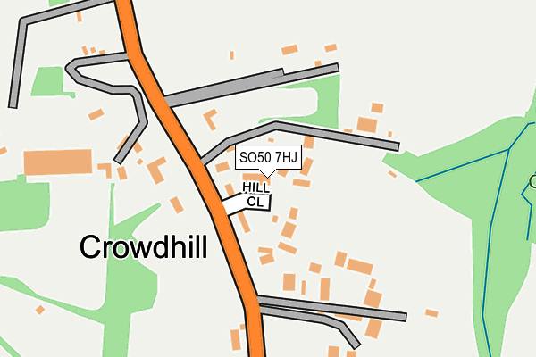 SO50 7HJ map - OS OpenMap – Local (Ordnance Survey)