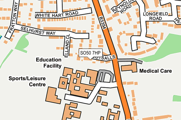 SO50 7HP map - OS OpenMap – Local (Ordnance Survey)