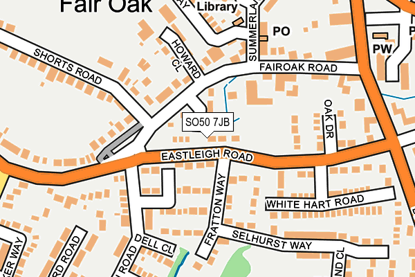 SO50 7JB map - OS OpenMap – Local (Ordnance Survey)