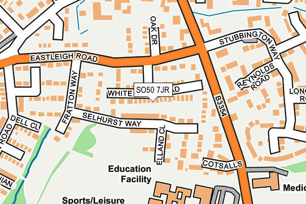 SO50 7JR map - OS OpenMap – Local (Ordnance Survey)