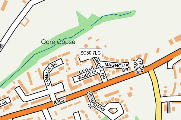 SO50 7LG map - OS OpenMap – Local (Ordnance Survey)