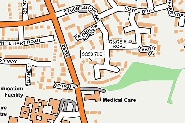 SO50 7LQ map - OS OpenMap – Local (Ordnance Survey)