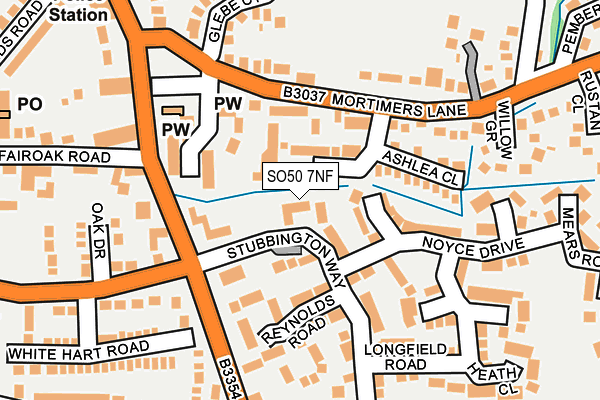 SO50 7NF map - OS OpenMap – Local (Ordnance Survey)