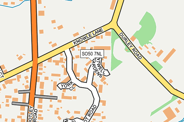 SO50 7NL map - OS OpenMap – Local (Ordnance Survey)