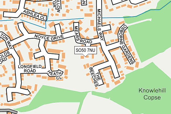 SO50 7NU map - OS OpenMap – Local (Ordnance Survey)