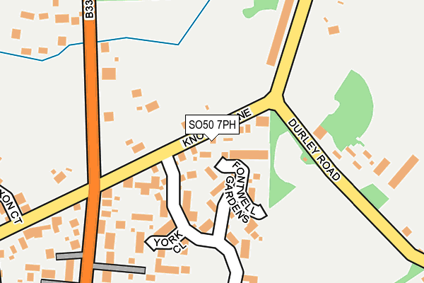 SO50 7PH map - OS OpenMap – Local (Ordnance Survey)
