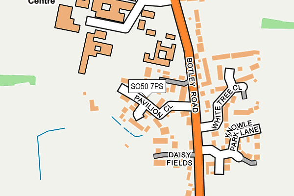 SO50 7PS map - OS OpenMap – Local (Ordnance Survey)