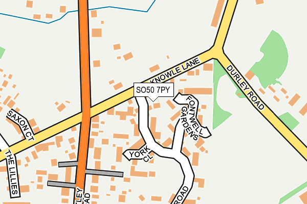 SO50 7PY map - OS OpenMap – Local (Ordnance Survey)