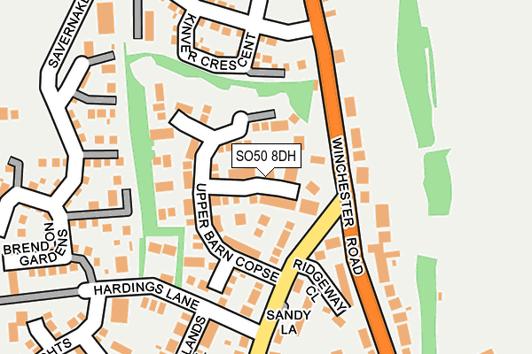 SO50 8DH map - OS OpenMap – Local (Ordnance Survey)
