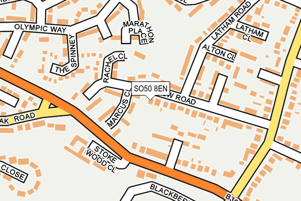 SO50 8EN map - OS OpenMap – Local (Ordnance Survey)