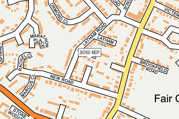 SO50 8EP map - OS OpenMap – Local (Ordnance Survey)