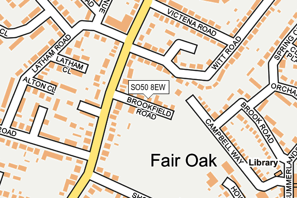 SO50 8EW map - OS OpenMap – Local (Ordnance Survey)