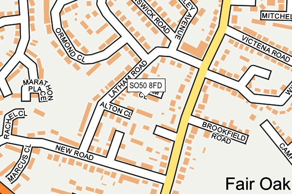 SO50 8FD map - OS OpenMap – Local (Ordnance Survey)