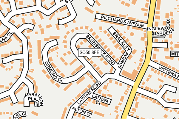 SO50 8FE map - OS OpenMap – Local (Ordnance Survey)