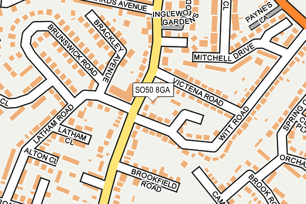 SO50 8GA map - OS OpenMap – Local (Ordnance Survey)
