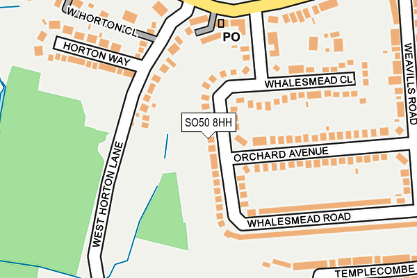 SO50 8HH map - OS OpenMap – Local (Ordnance Survey)