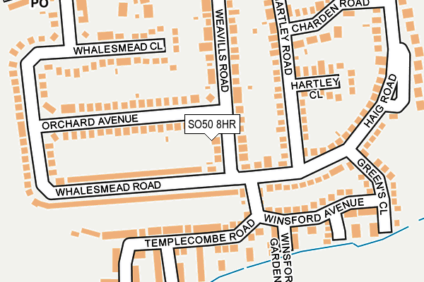 SO50 8HR map - OS OpenMap – Local (Ordnance Survey)