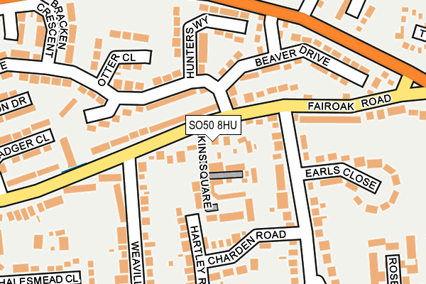 SO50 8HU map - OS OpenMap – Local (Ordnance Survey)