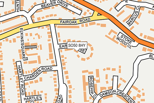 SO50 8HY map - OS OpenMap – Local (Ordnance Survey)