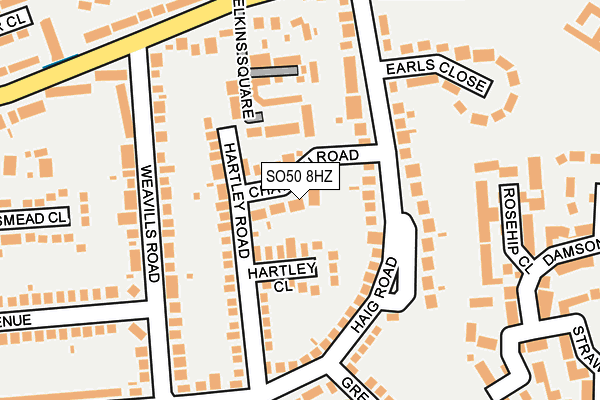 SO50 8HZ map - OS OpenMap – Local (Ordnance Survey)