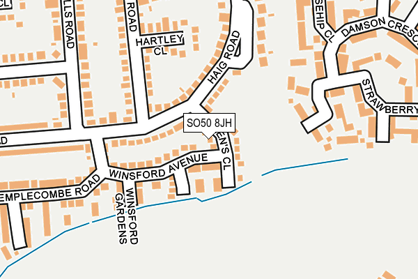 SO50 8JH map - OS OpenMap – Local (Ordnance Survey)