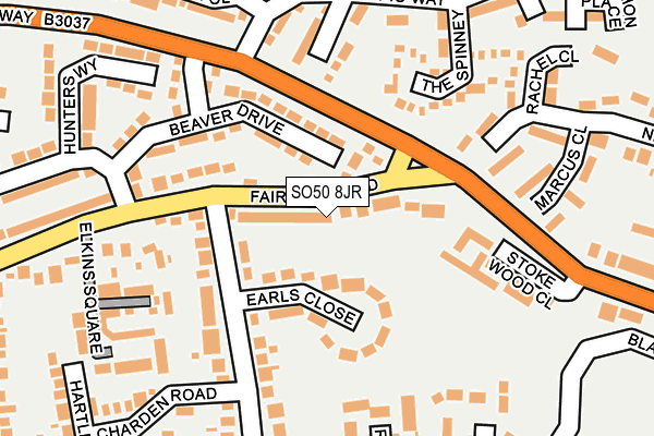 SO50 8JR map - OS OpenMap – Local (Ordnance Survey)