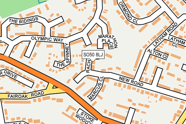 SO50 8LJ map - OS OpenMap – Local (Ordnance Survey)