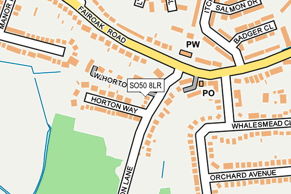 SO50 8LR map - OS OpenMap – Local (Ordnance Survey)
