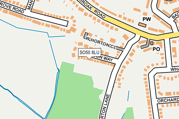 SO50 8LU map - OS OpenMap – Local (Ordnance Survey)