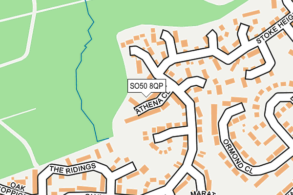 SO50 8QP map - OS OpenMap – Local (Ordnance Survey)