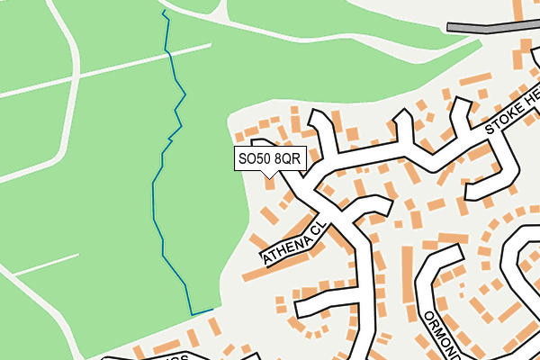 SO50 8QR map - OS OpenMap – Local (Ordnance Survey)