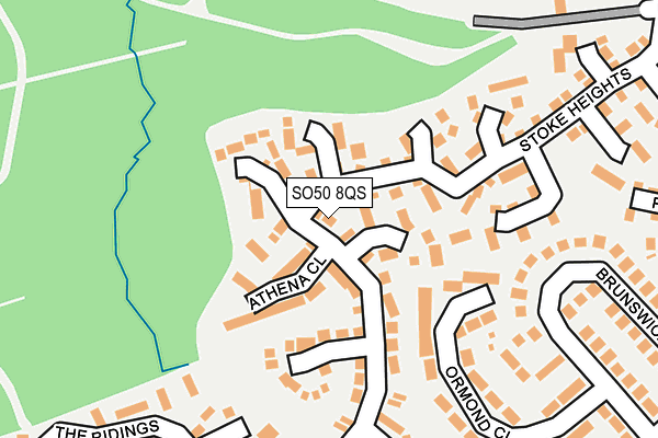 SO50 8QS map - OS OpenMap – Local (Ordnance Survey)