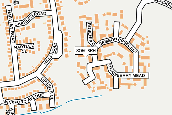 SO50 8RH map - OS OpenMap – Local (Ordnance Survey)