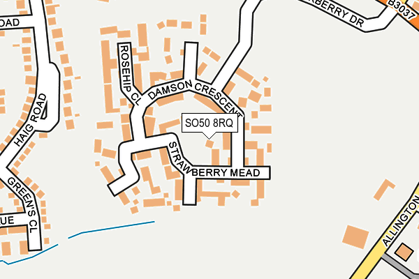SO50 8RQ map - OS OpenMap – Local (Ordnance Survey)