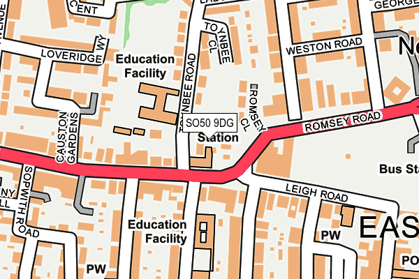 SO50 9DG map - OS OpenMap – Local (Ordnance Survey)